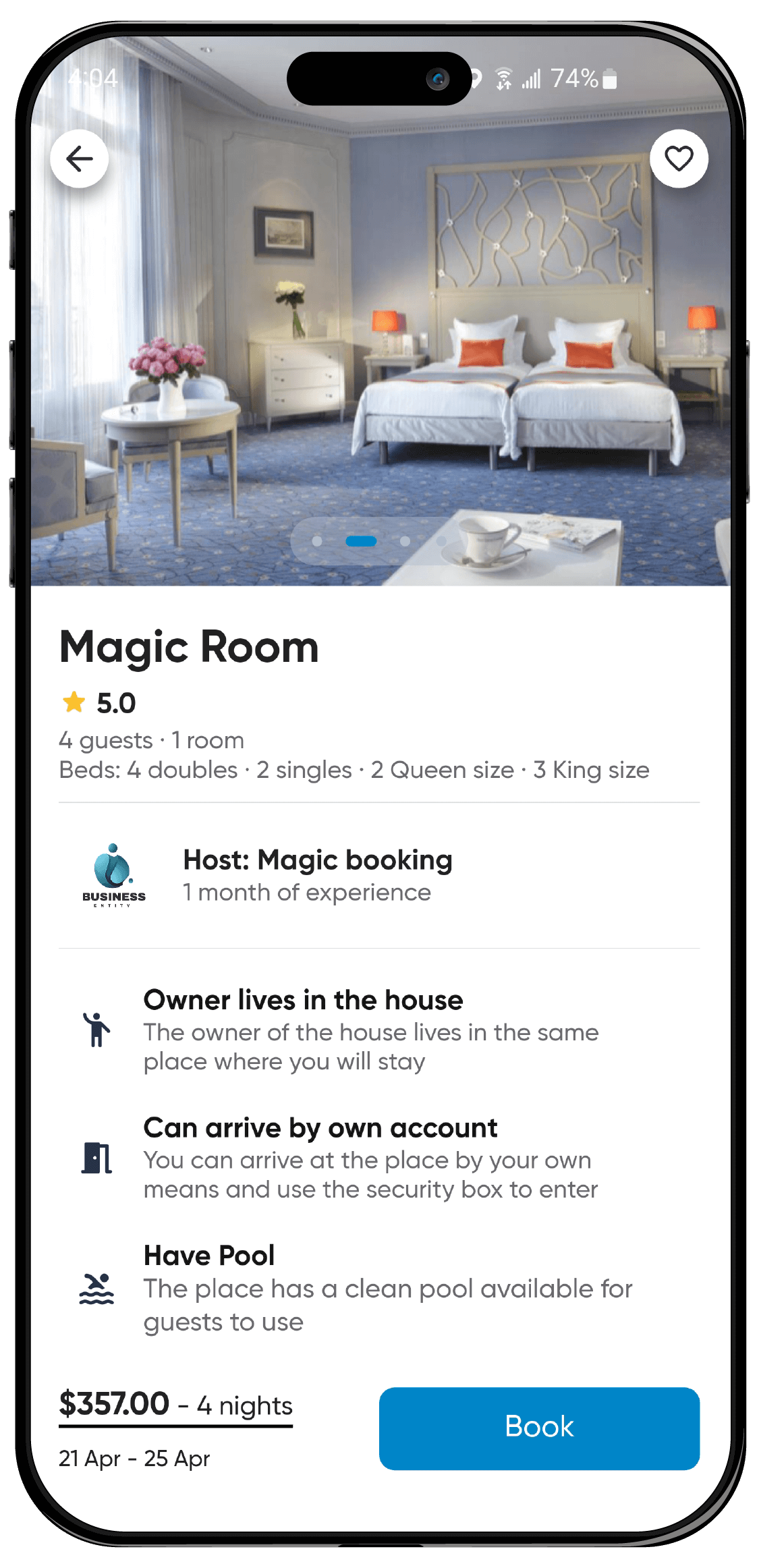 Booking app